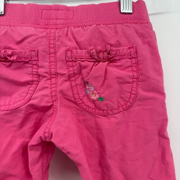 OshKosh Y2K Toddler 2T Girls Pink Cotton‎ Embroidered Heart Pants Pull On - Picture 5 of 10